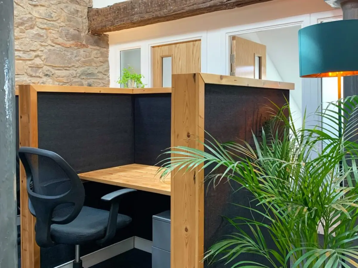 A dedicated desk on the coworking floor