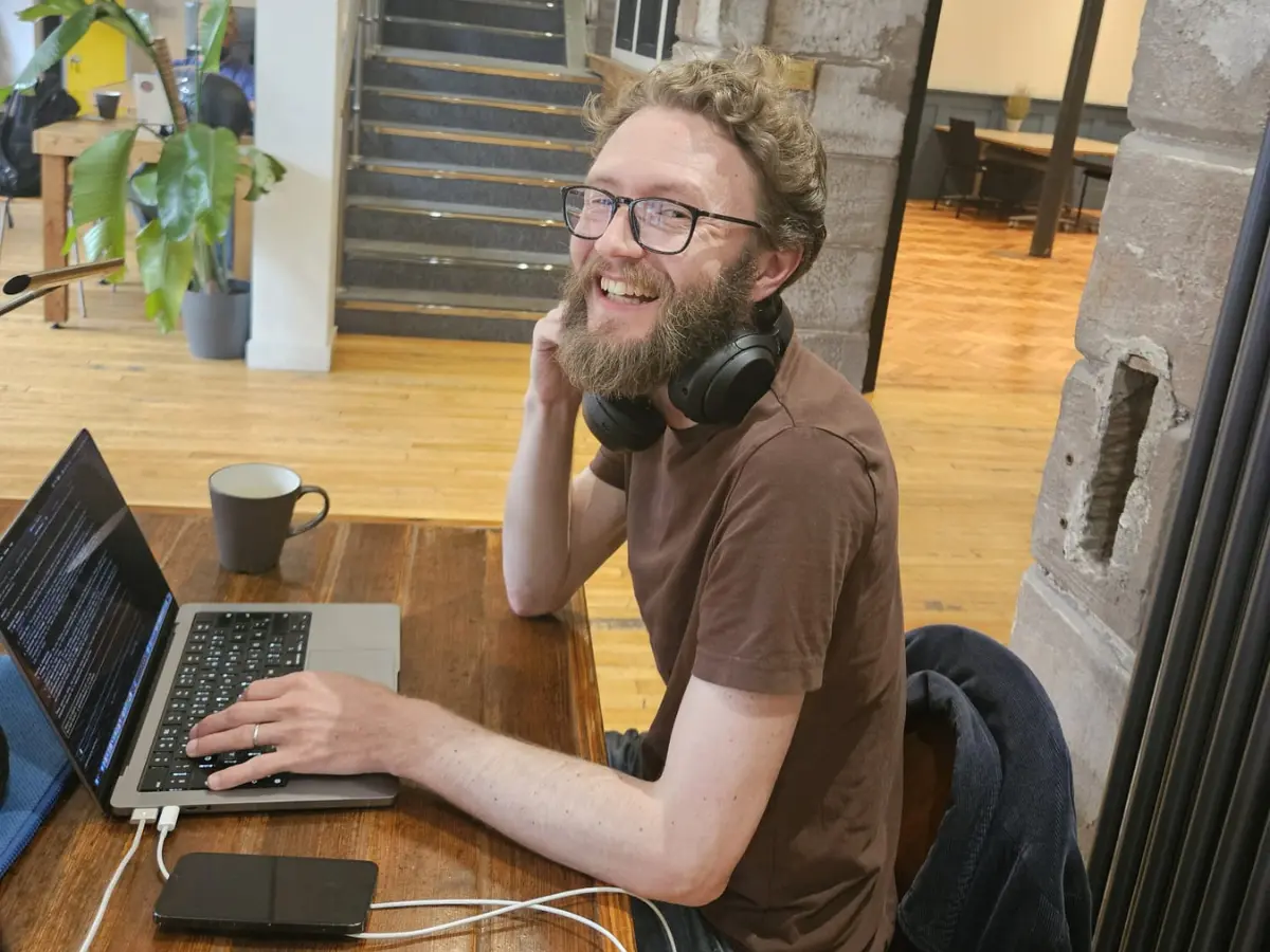 Members working on the coworking floor