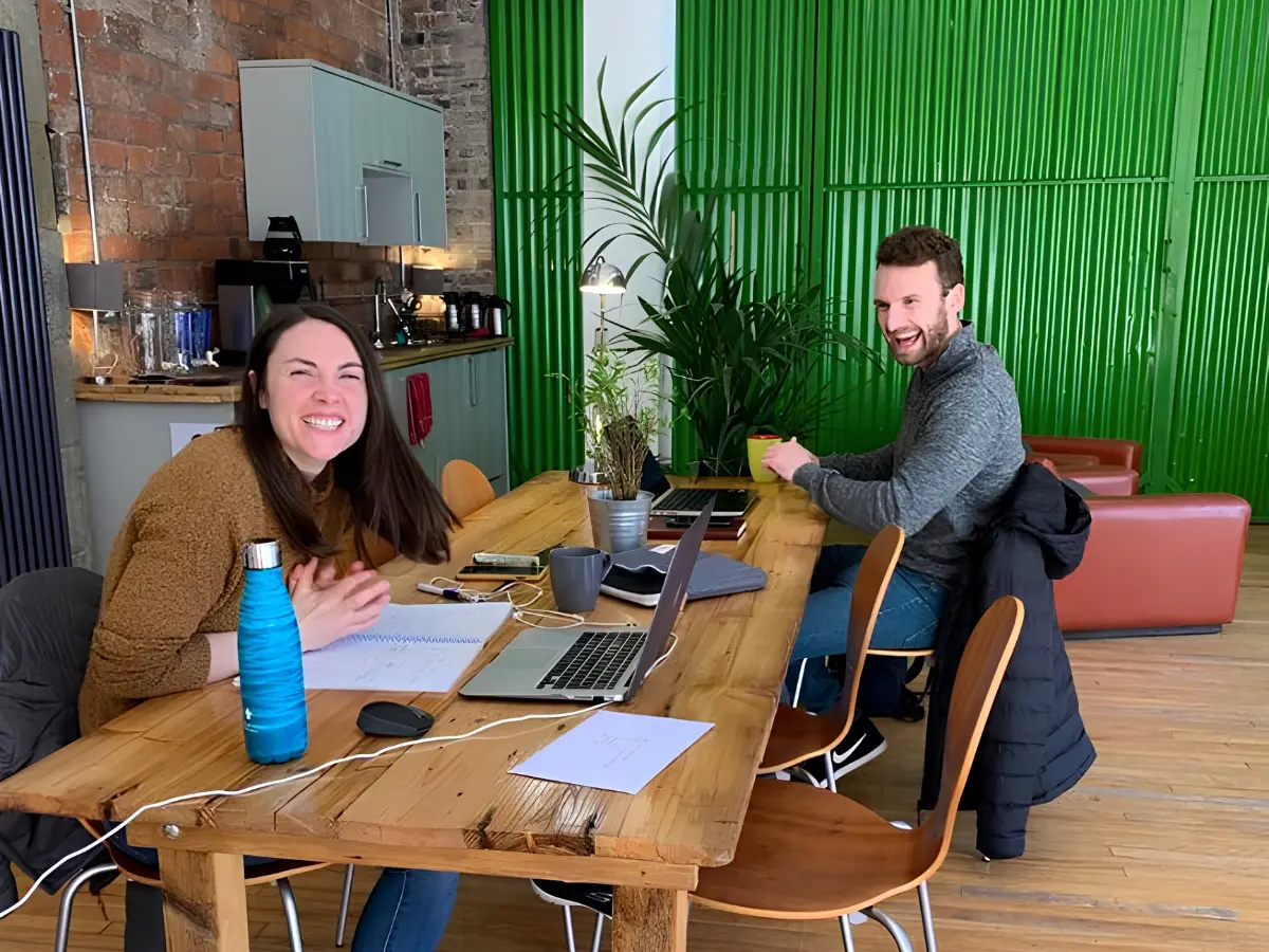 Quiet coworking floor