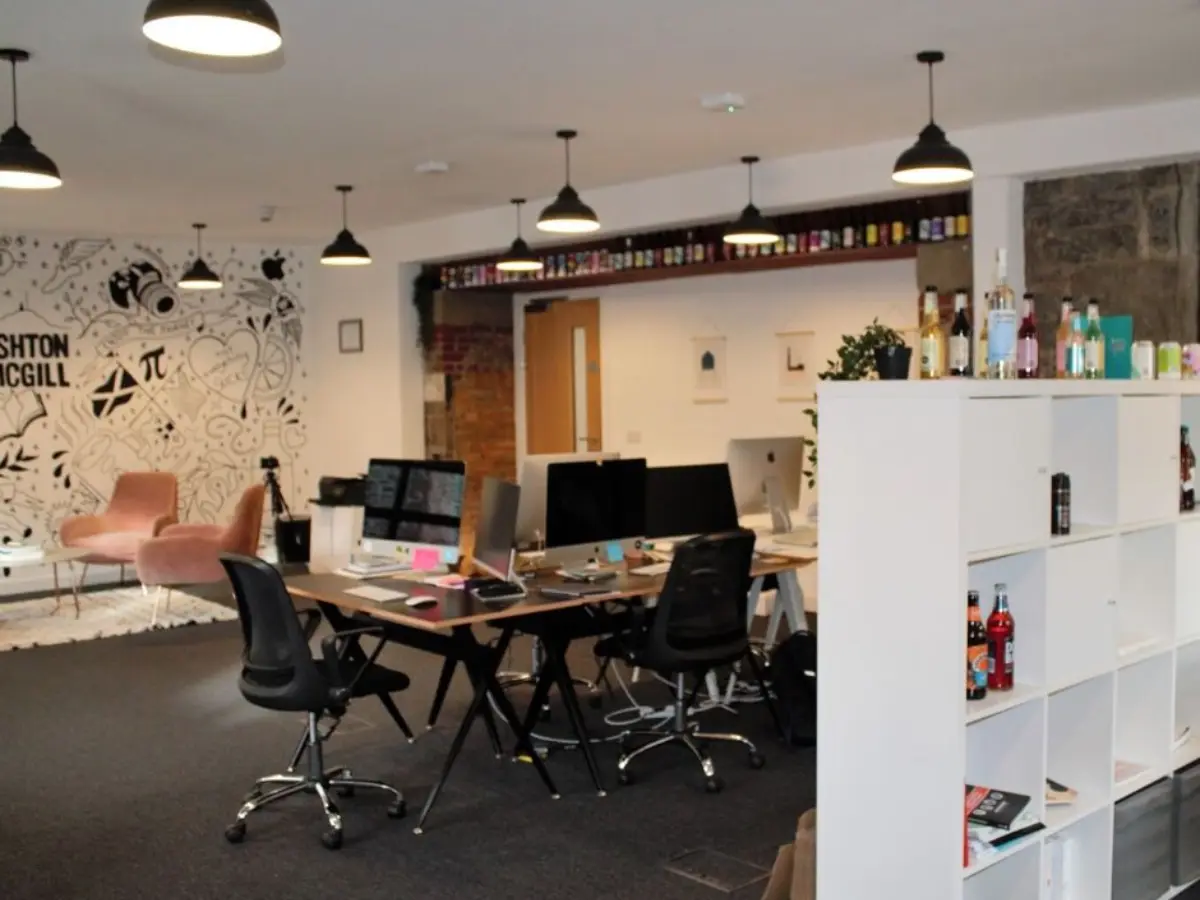 The business lounge and shared spaces